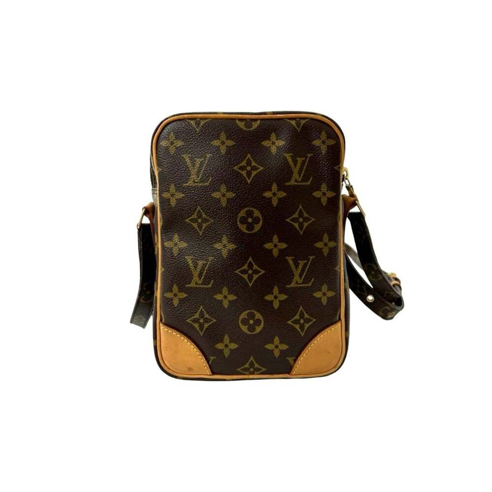 LOUIS VUITTON Authentic Brown Monogram Leather Pochette Shoulder Bag - Picture 3 of 10